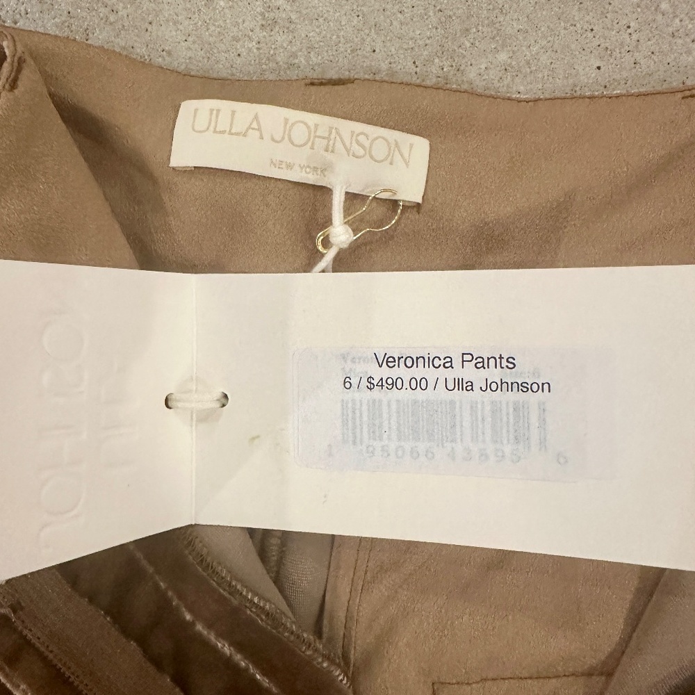Ulla Johnson Veronica velvet pants trousers NWT $490  Size 6 Holiday - Picture 4 of 4